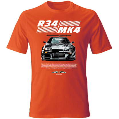 T-Shirt Unisex r34-mk4 Supra white