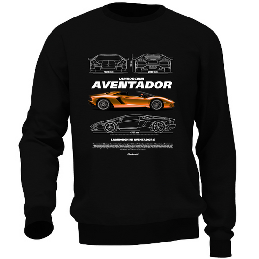 Felpa Unisex lambo aventador1