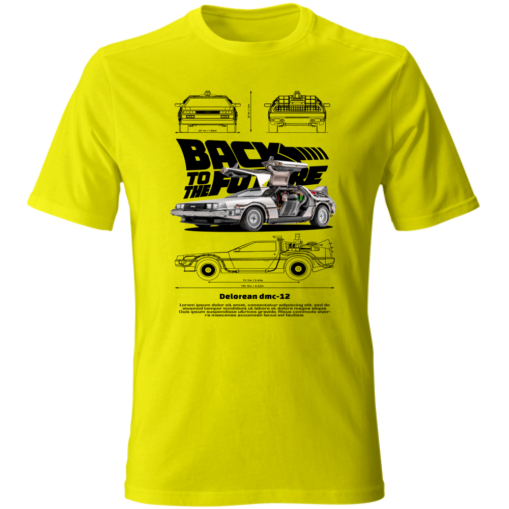 T-Shirt Unisex delorean black
