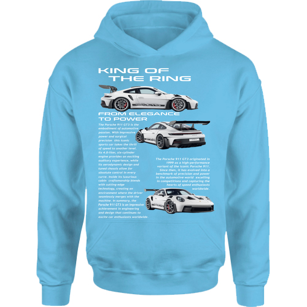 Felpa Bambino con Cappuccio porsche gt3-1