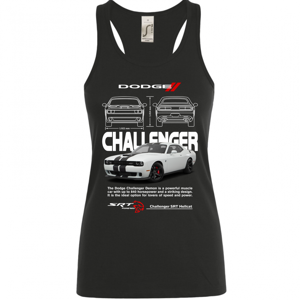Canotta Donna challenger white