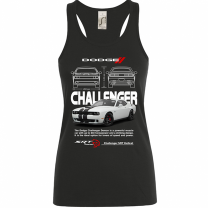 Canotta Donna challenger white