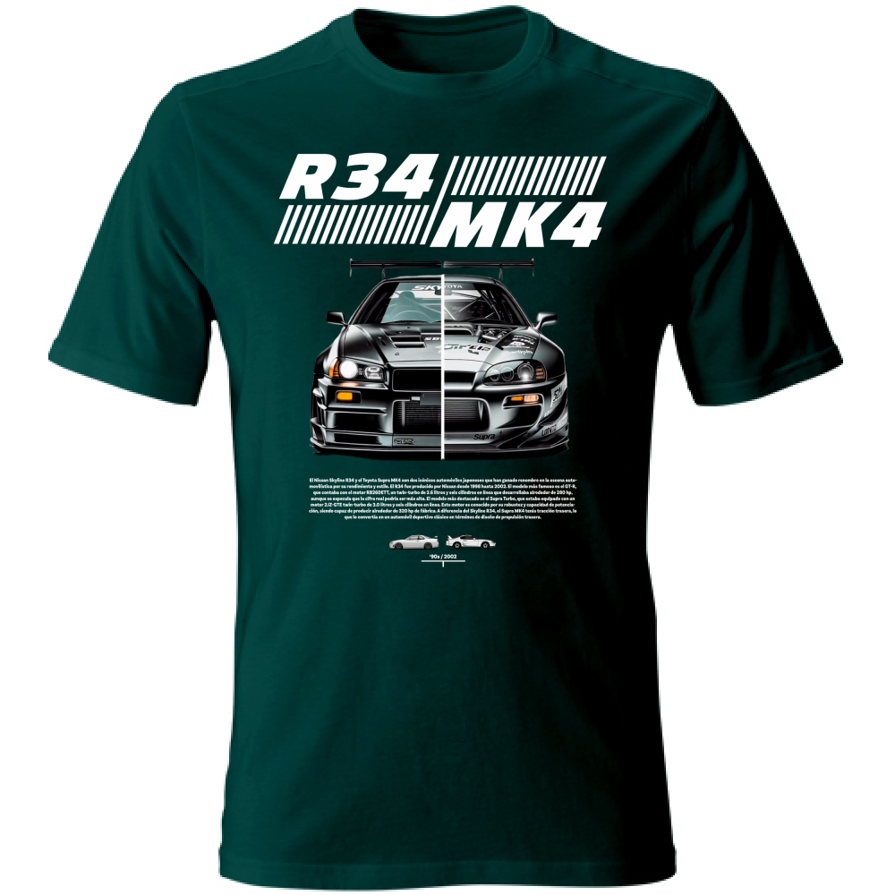 T-Shirt Unisex r34-mk4 Supra white