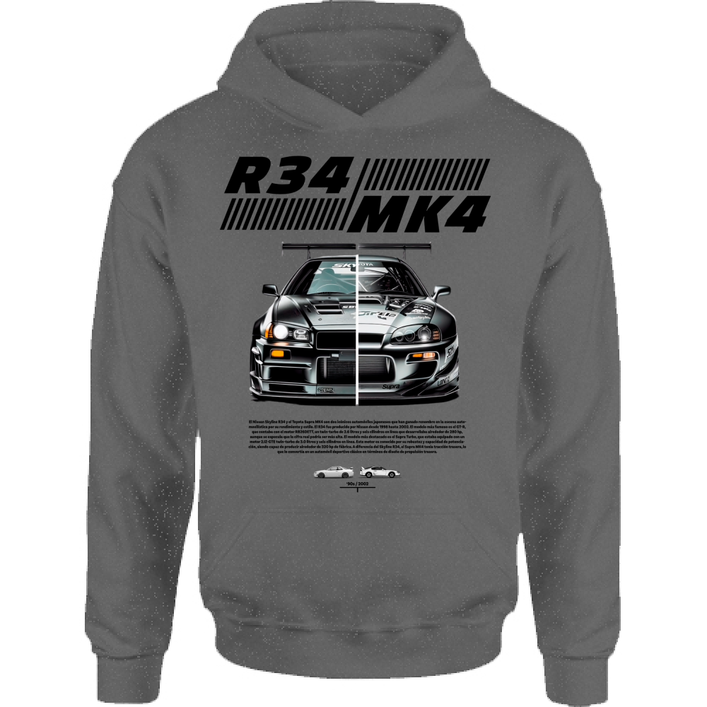 Felpa Bambino con Cappuccio r34-mk4 Supra