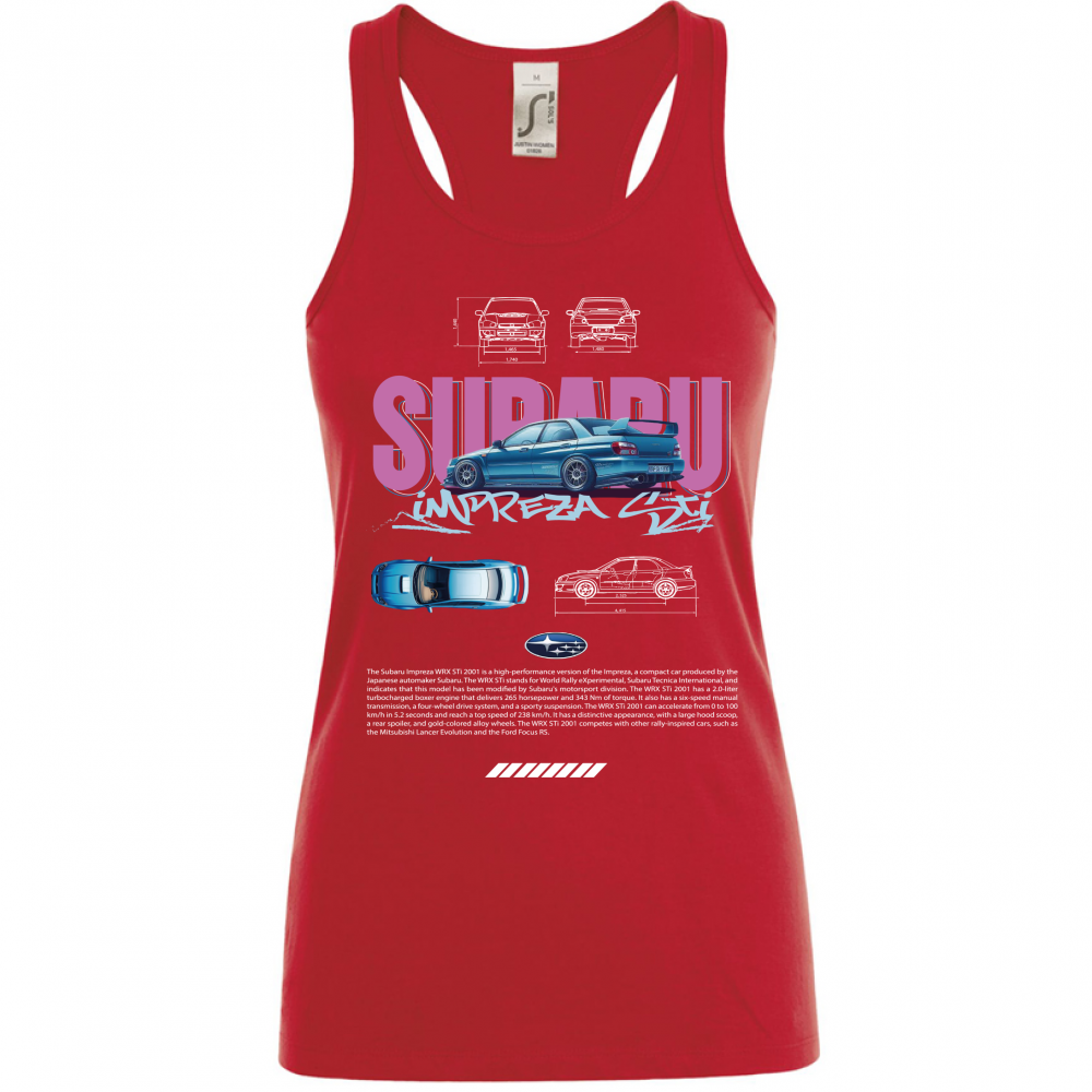 Canotta Donna subaru impreza sti