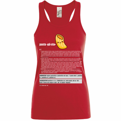 Canotta Donna pasta white