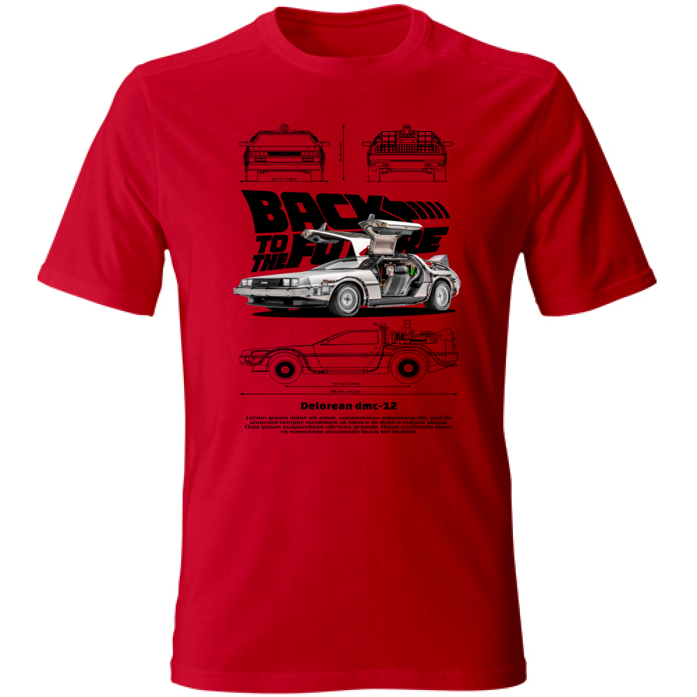 T-Shirt Unisex delorean black