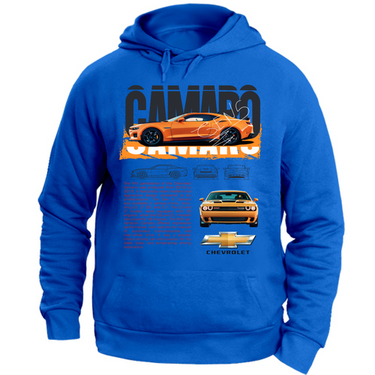 Felpa con Cappuccio Unisex Large camaro1