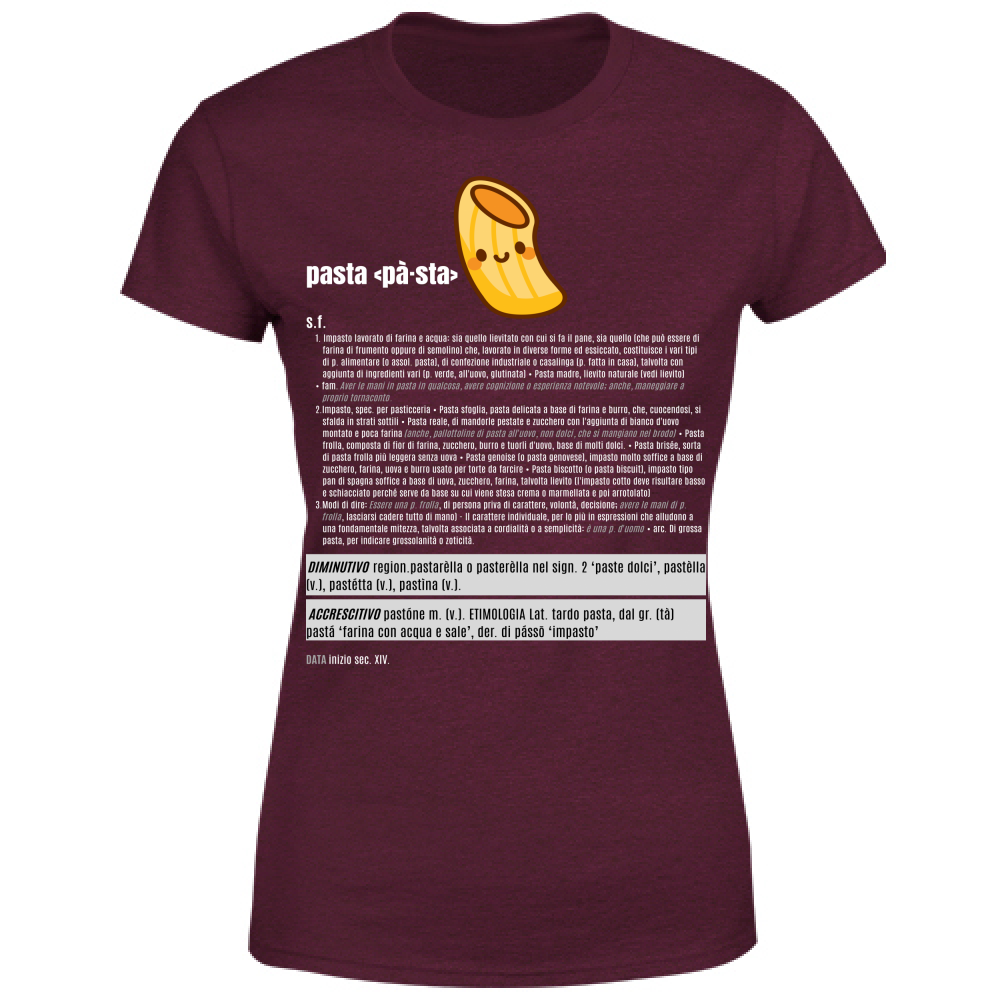 T-Shirt Donna pasta white