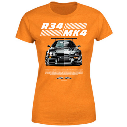 T-Shirt Donna r34-mk4 Supra white