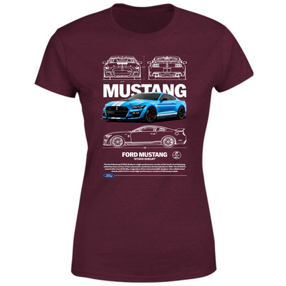 T-Shirt Donna mustang shelby1