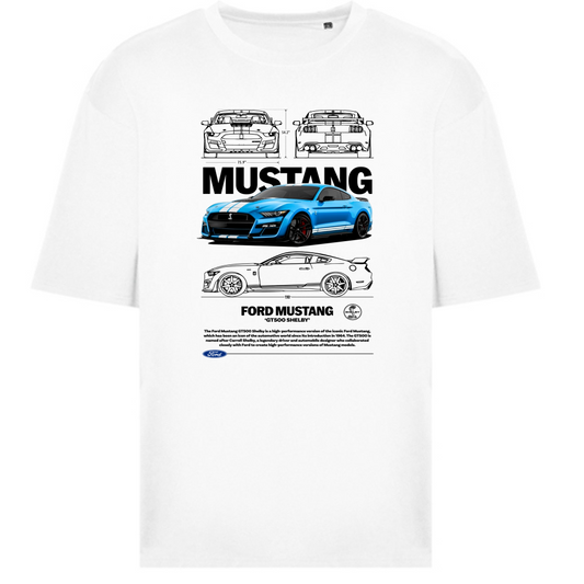 T-Shirt Oversize mustang gt black
