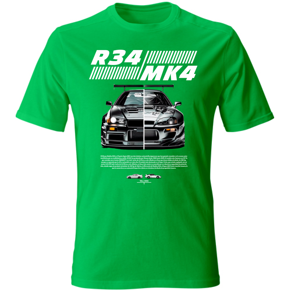 T-Shirt Unisex r34-mk4 Supra white