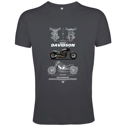 T-Shirt Men Fit harley davidson 1
