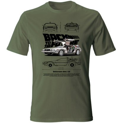T-Shirt Unisex delorean black