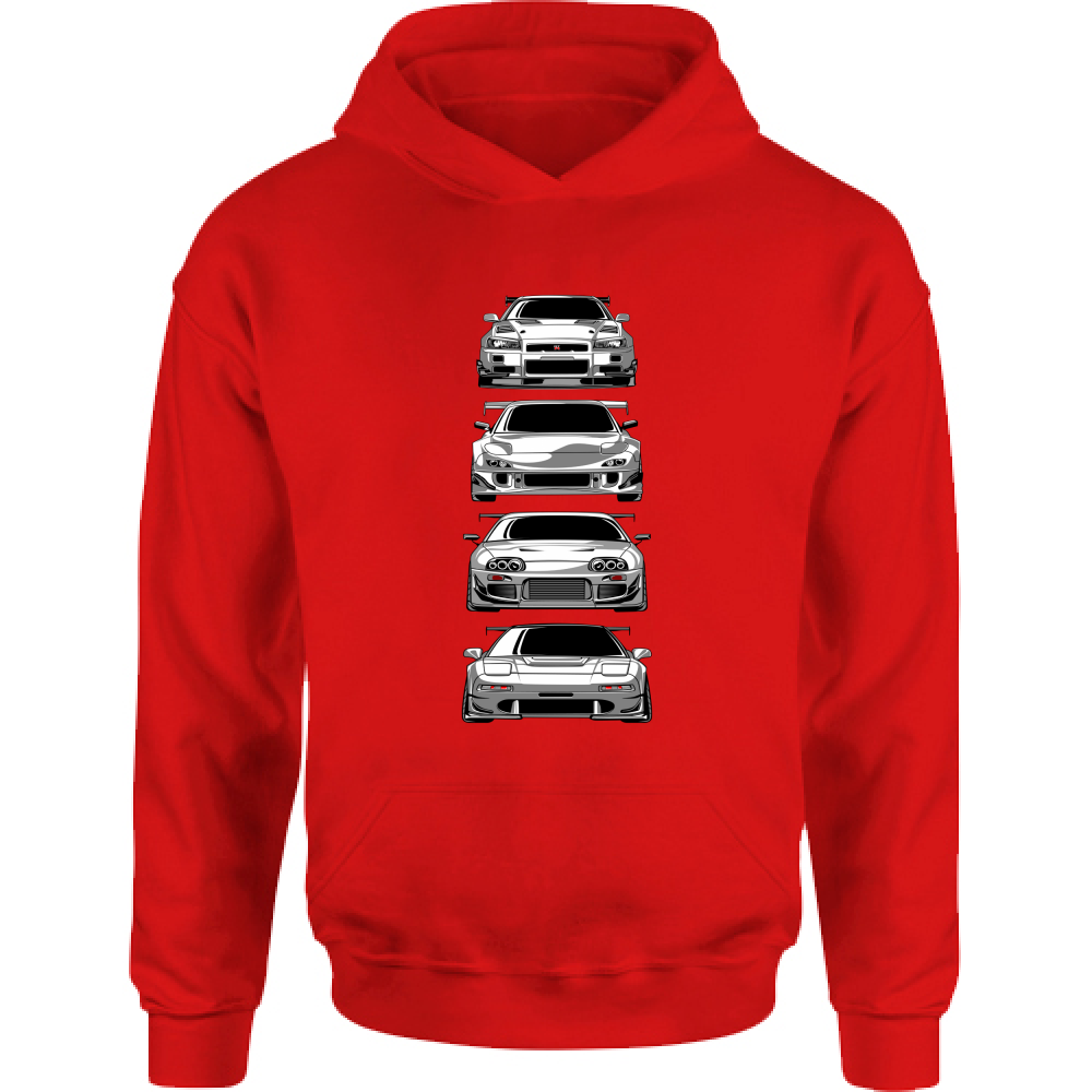 Felpa Bambino con Cappuccio japan car 1