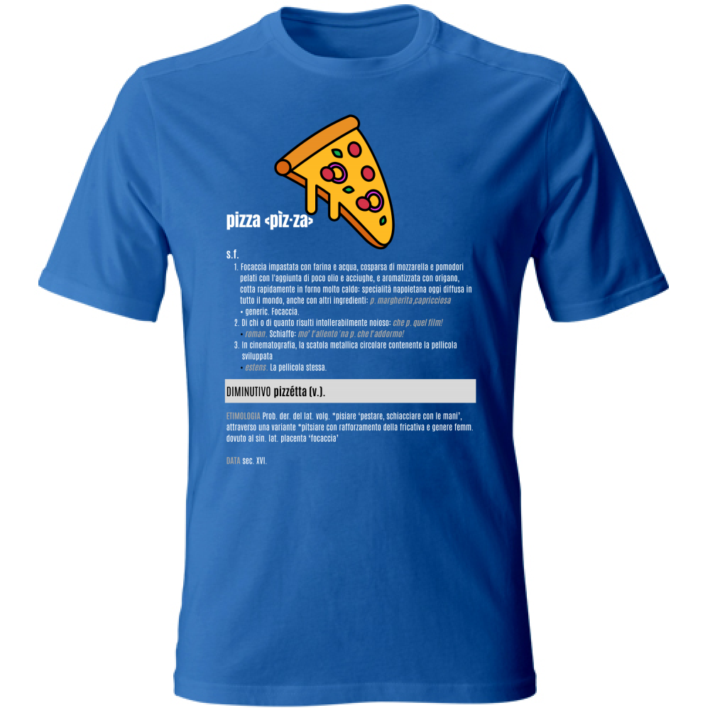 T-Shirt Unisex pizza white