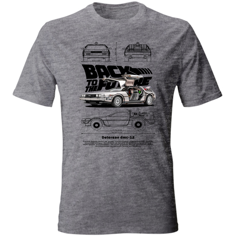 T-Shirt Unisex delorean black