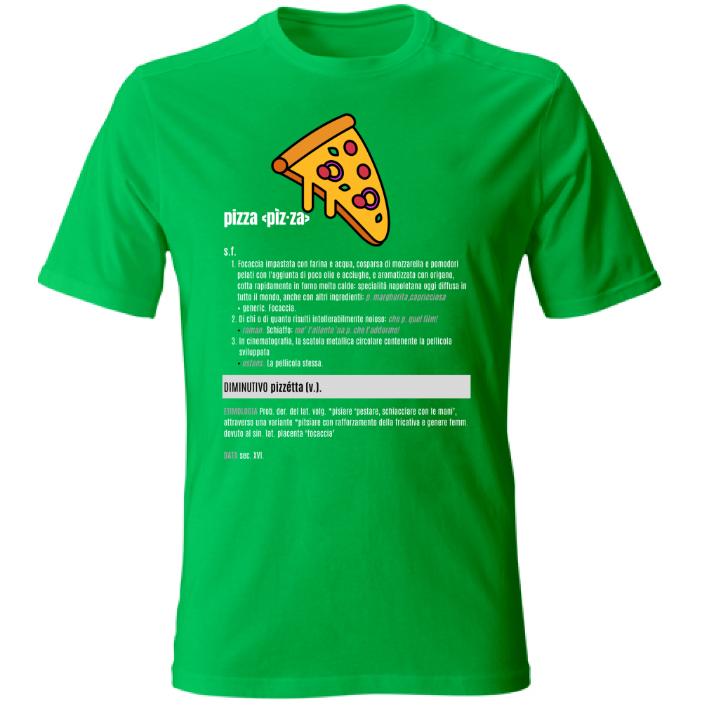 T-Shirt Unisex pizza white