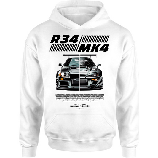 Felpa Bambino con Cappuccio r34-mk4 Supra