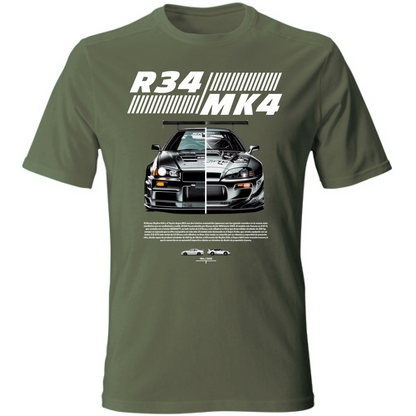T-Shirt Unisex r34-mk4 Supra white