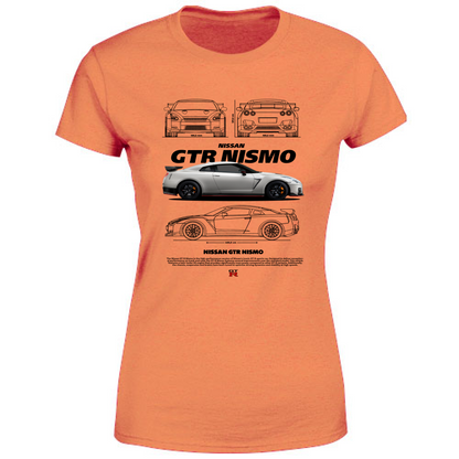 T-Shirt Donna nissan gtr nismo black