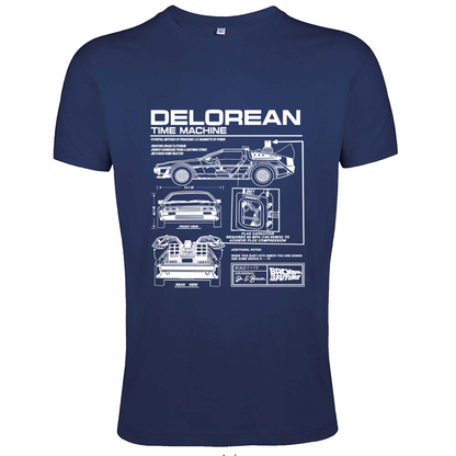 T-Shirt Men Fit delorean1