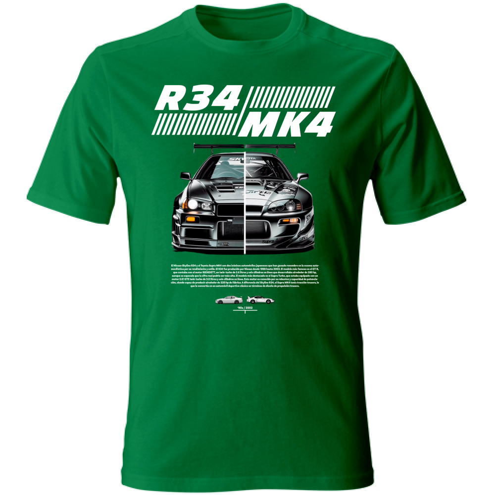 T-Shirt Unisex r34-mk4 Supra white