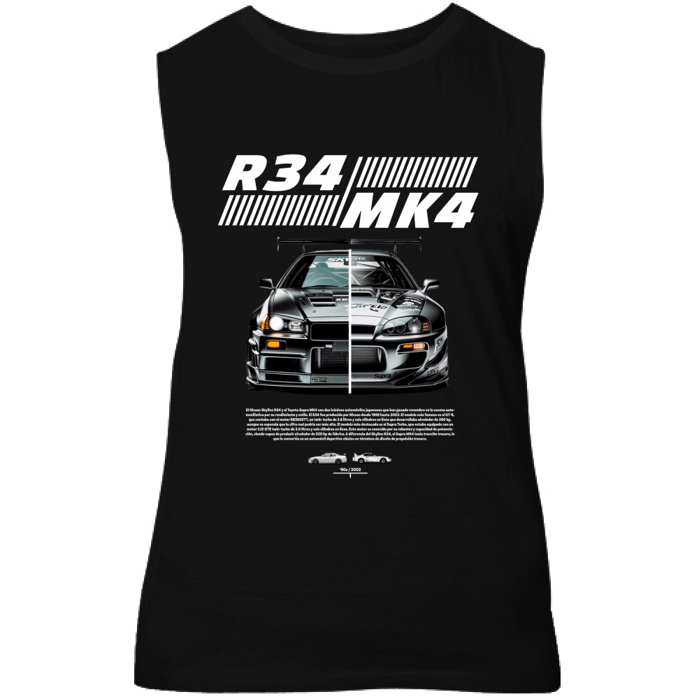 Canotta Unisex r34-mk4 Supra white
