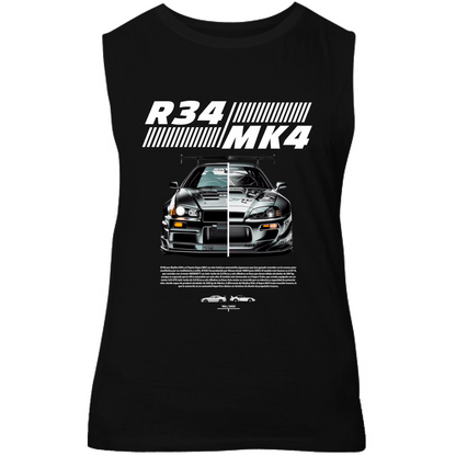 Canotta Unisex r34-mk4 Supra white