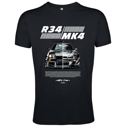 T-Shirt Men Fit r34-mk4 Supra white
