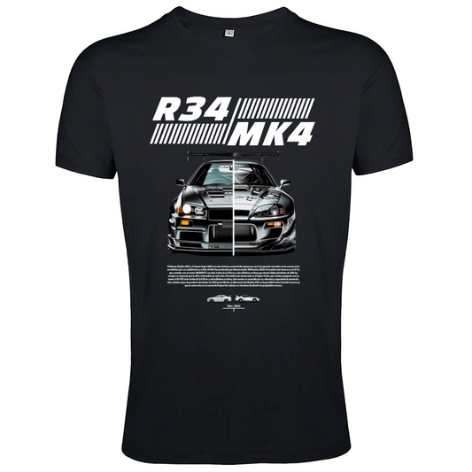 T-Shirt Men Fit r34-mk4 Supra white