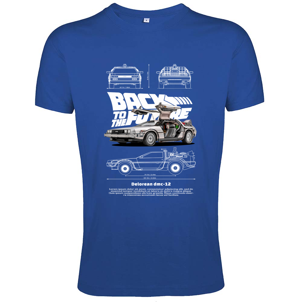 T-Shirt Men Fit delorean2