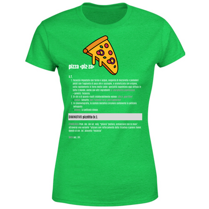 T-Shirt Donna pizza white