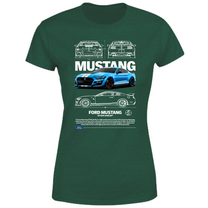 T-Shirt Donna mustang shelby1