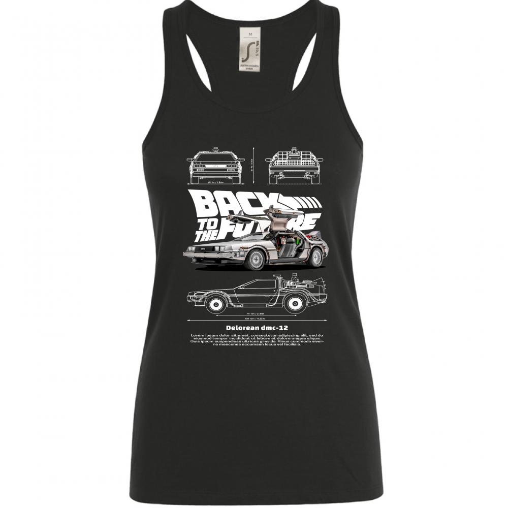 Canotta Donna delorean2