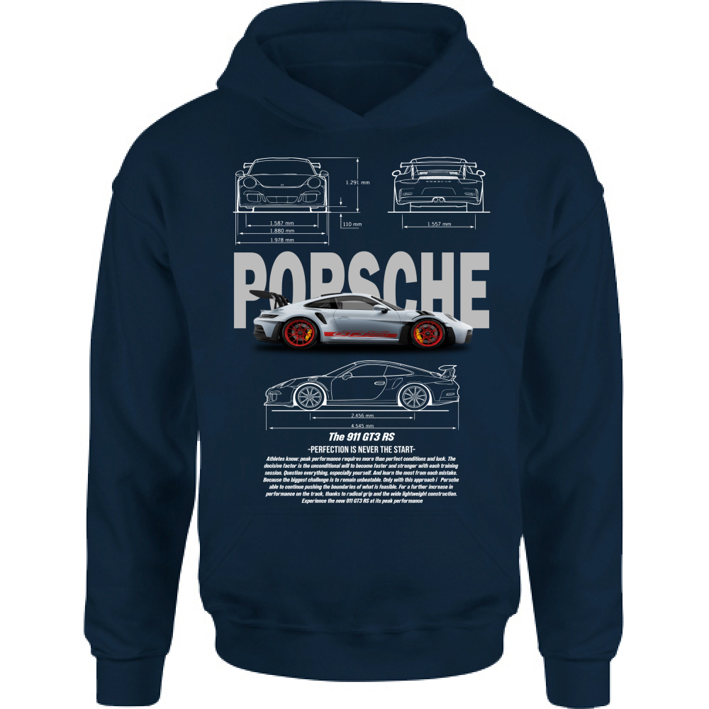 Felpa Bambino con Cappuccio porsche gt3-2