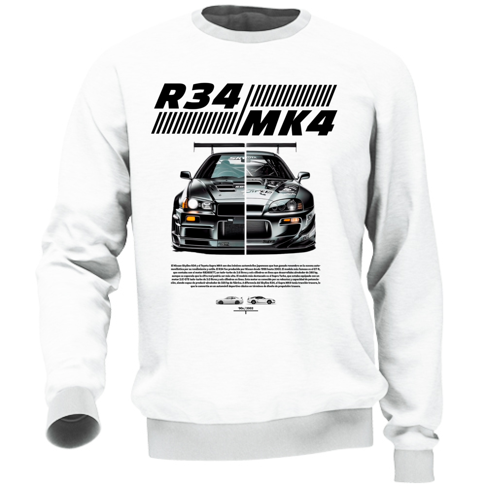 Felpa Unisex r34-mk4 Supra