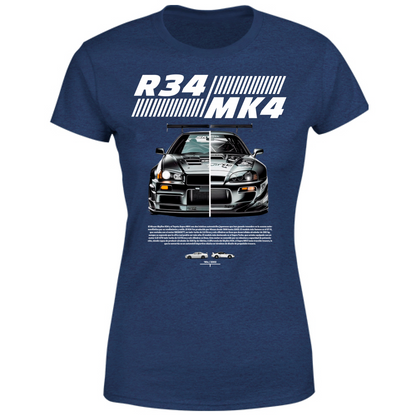 T-Shirt Donna r34-mk4 Supra white