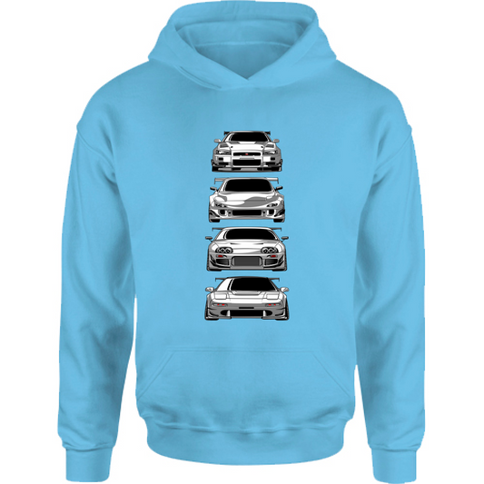 Felpa Bambino con Cappuccio japan car 1