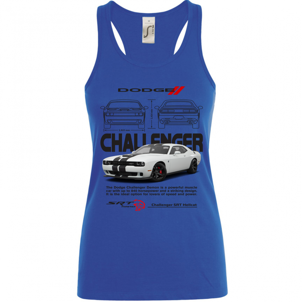 Canotta Donna challenger black