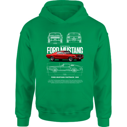 Felpa Bambino con Cappuccio mustang67