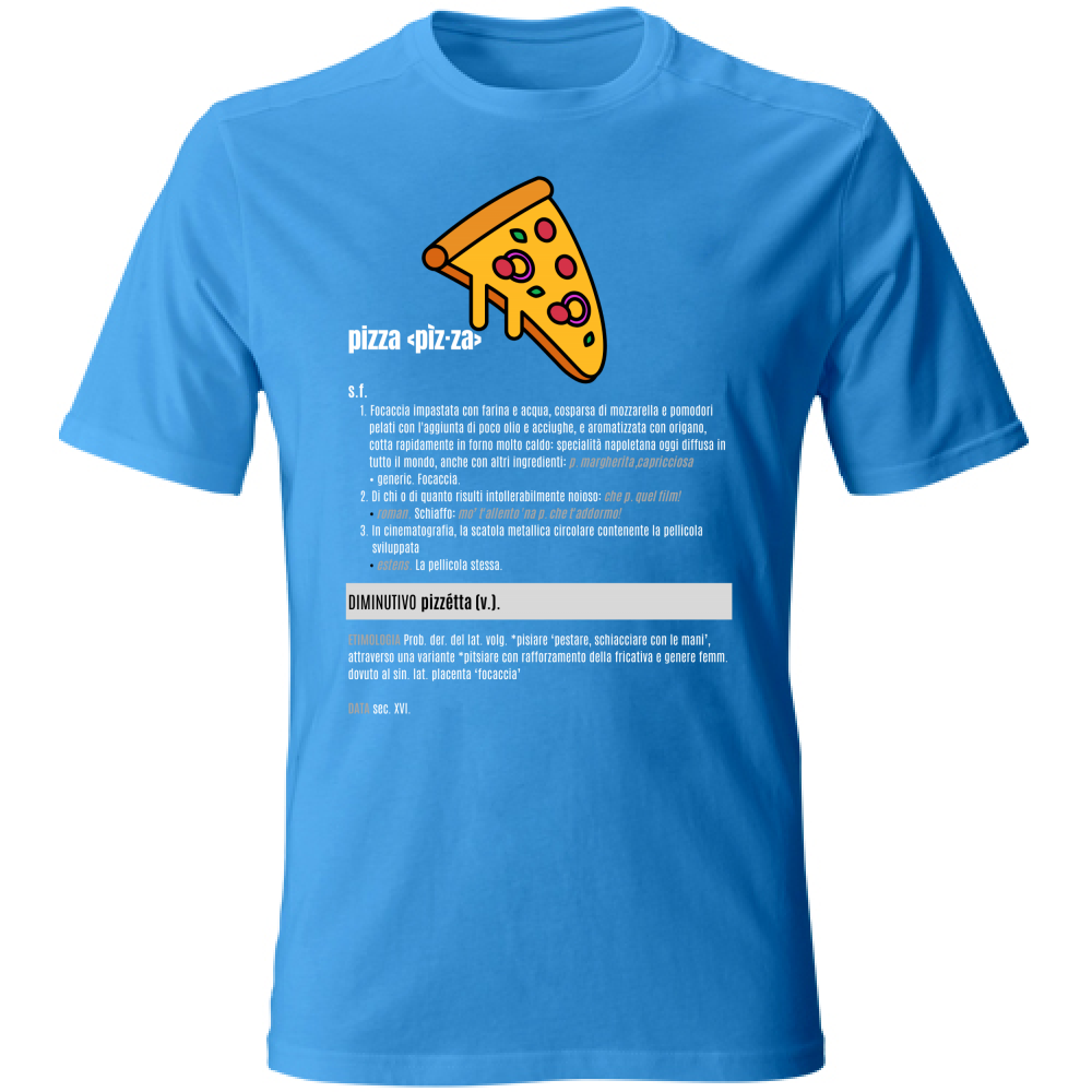 T-Shirt Unisex pizza white