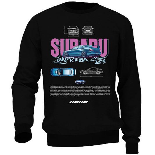 Felpa Unisex subaru impreza sti