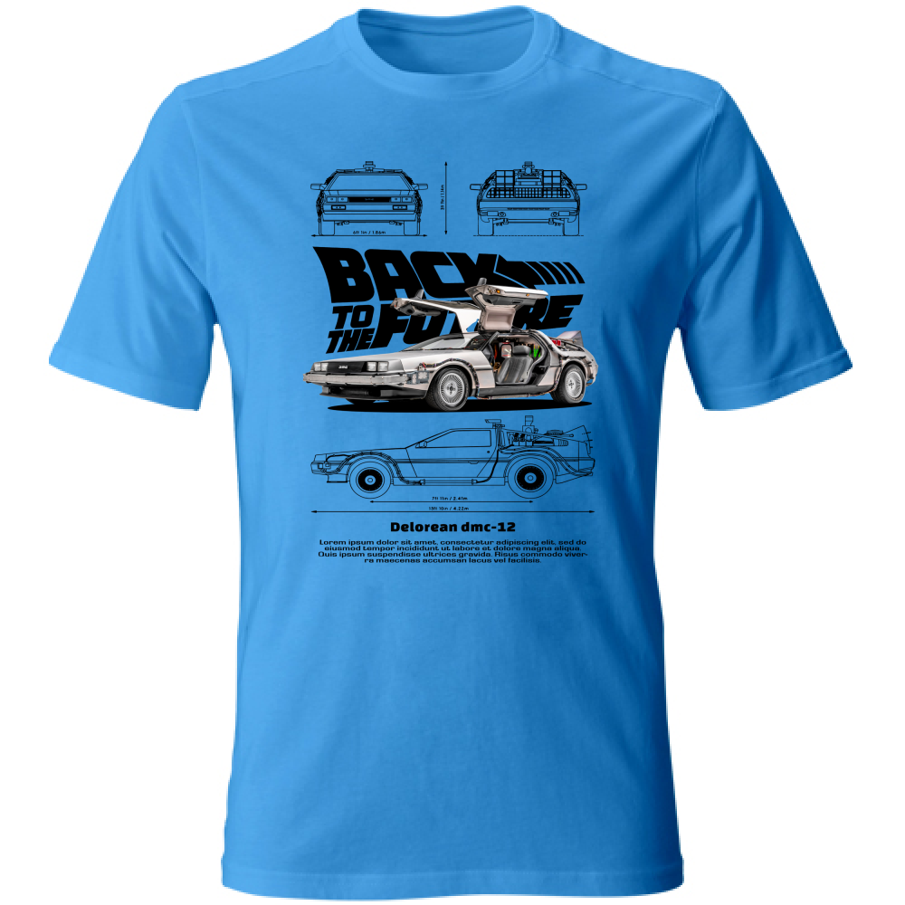 T-Shirt Unisex delorean black