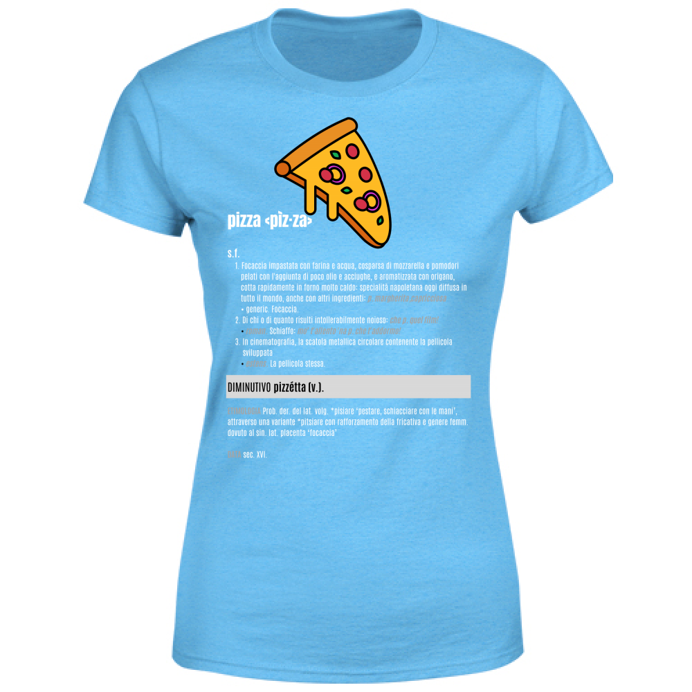 T-Shirt Donna pizza white