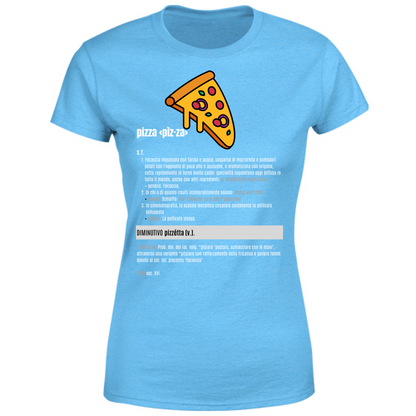 T-Shirt Donna pizza white