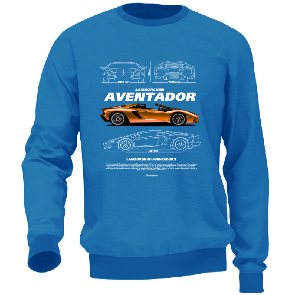 Felpa Unisex lambo aventador1