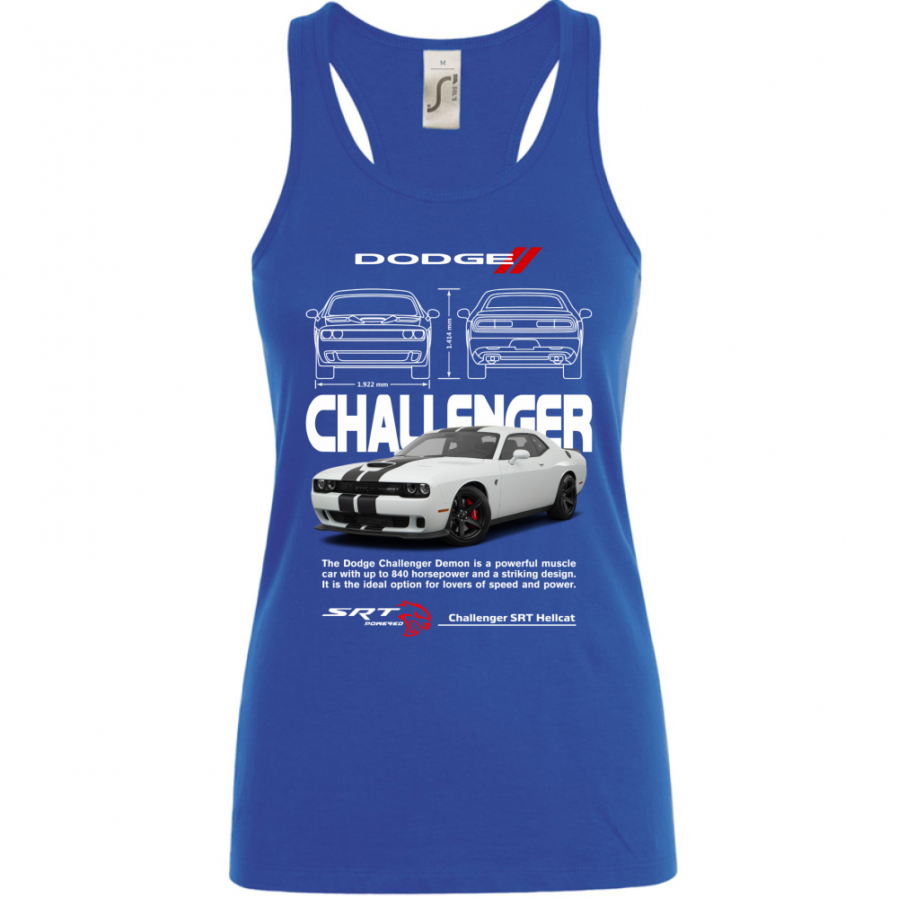 Canotta Donna challenger white