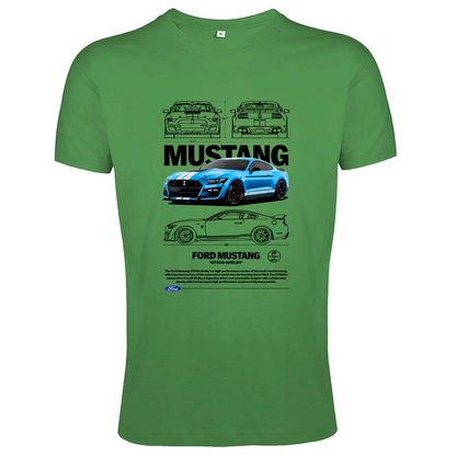 T-Shirt Men Fit mustang gt black